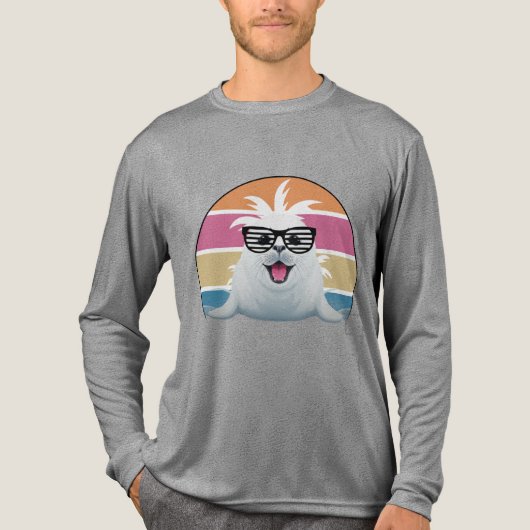 Seal Zonnebril Fun Tri-Blend Shirt (Voorkant volledig)