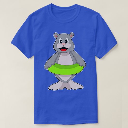 Seal Zwemmen Reddingsboei T-shirt (Design voorkant)