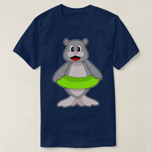 Seal Zwemmen Reddingsboei T-shirt (Design voorkant)