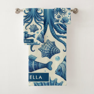  Sealife Animals Pattern Bad Handdoek
