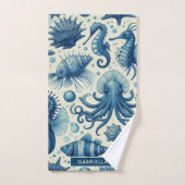  Sealife Animals Pattern Bad Handdoek (Handdoek)