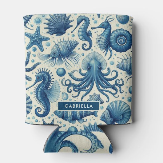 Sealife Animals Pattern Blikjeskoeler (Achterkant)