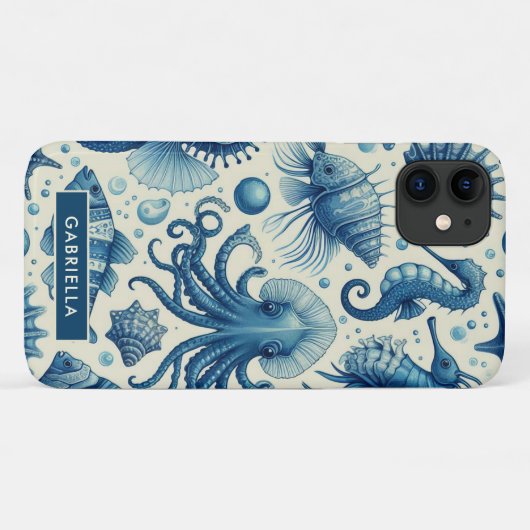  Sealife Animals Pattern Case-Mate iPhone Case (Achterkant (horizontaal))