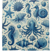 Sealife Animals Pattern Douchegordijn (Voorkant)