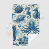 Sealife Animals Pattern Golfhanddoek (Insitu)