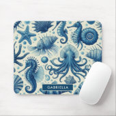  Sealife Animals Pattern Muismat (Met muis)