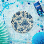  Sealife Animals Pattern Papieren Bordje (Feest)