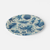  Sealife Animals Pattern Papieren Bordje (Gekanteld)