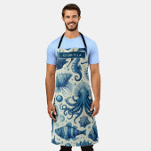 Sealife Animals Pattern Schort (Gedragen)