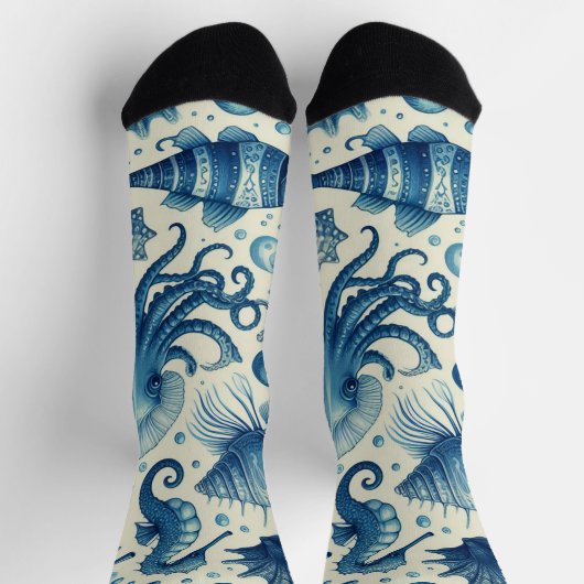Sealife Animals Pattern Sokken (Top)