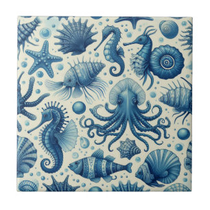 Sealife Animals Pattern Tegeltje