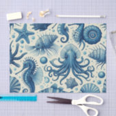  Sealife Animals Pattern Tissuepapier (Craft)
