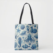 Sealife Animals Pattern Tote Bag (Voorkant)