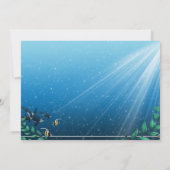 Sealife Aquarium Verjaardagsfeestje Uitnodigingen (Achterkant)