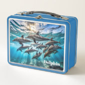 Sealife Dolphin Metal Lunch Box (Voorkant)