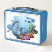 Sealife metalen lunchbox (Voorkant)