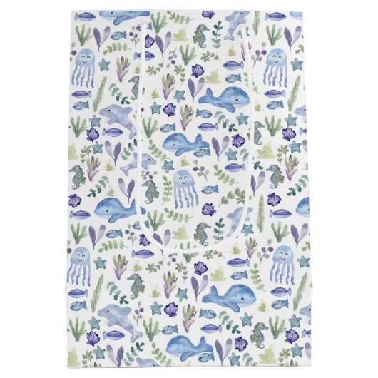 Sealife Modern Waterverf Medium Cadeauzakje (Achterkant)