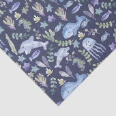 Sealife Modern Waterverf Tissuepapier (Detail)