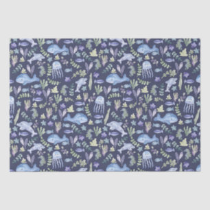 Sealife Modern Waterverf Tissuepapier