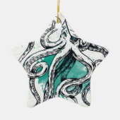 Sealife Octopus Keramisch Ornament (Voorkant)