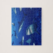 Sealife Puzzle-Sharks Jigzaag Puzzle Legpuzzel (Verticaal)