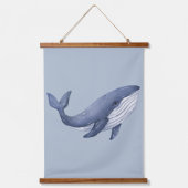 SeaLife Whale Dolphin Shark Nursery Art Waterverf Hangend Wandkleed (Voorkant 2)