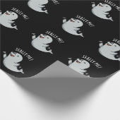 Seally Me Funny Seal Pun Dark BG Cadeaupapier (Hoek)