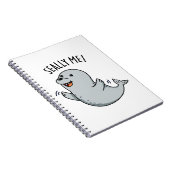 Seally Me Funny Seal Pun Notitieboek (Rechterzijde)