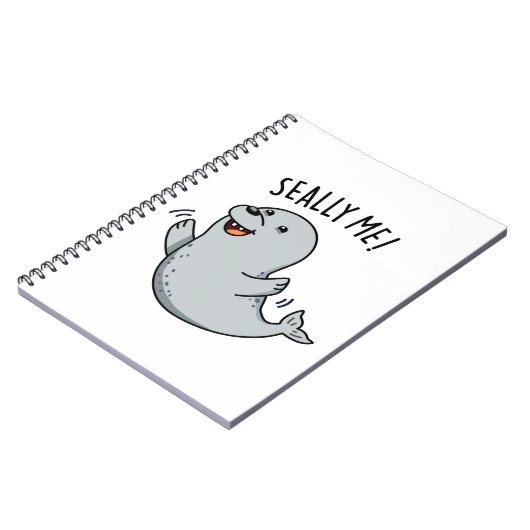 Seally Me Funny Seal Pun Notitieboek (Linkerzijde)