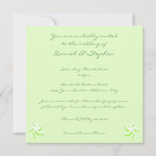 SeaLove Kaart (Achterkant)