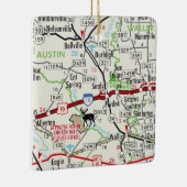 Sealy TX Road Map Keramisch Ornament (Rechts)