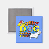 Sealyham_Terrier_Agility Magneet (Voorkant / Achterkant)