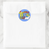 Sealyham_Terrier_Agility Ronde Sticker (Tas)
