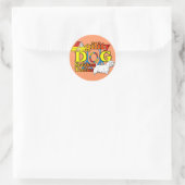 Sealyham_Terrier_Agility Ronde Sticker (Tas)