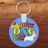 Sealyham_Terrier_Agility Sleutelhanger (Voorkant)
