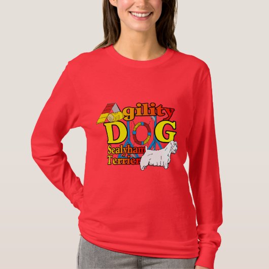 Sealyham_Terrier_Agility T-shirt (Voorkant)