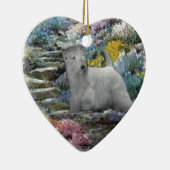 Sealyham Terrier Art Keramisch Ornament (Rechts)