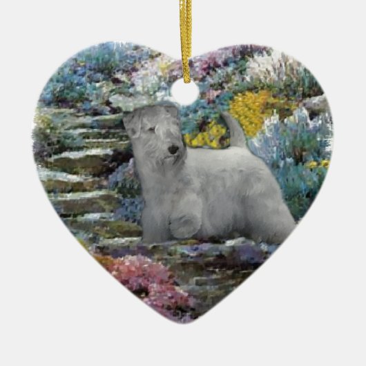 Sealyham Terrier Art Keramisch Ornament (Voorkant)