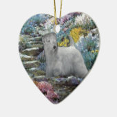 Sealyham Terrier Art Keramisch Ornament (Links)