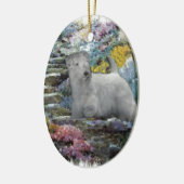 Sealyham Terrier Art Keramisch Ornament (Links)