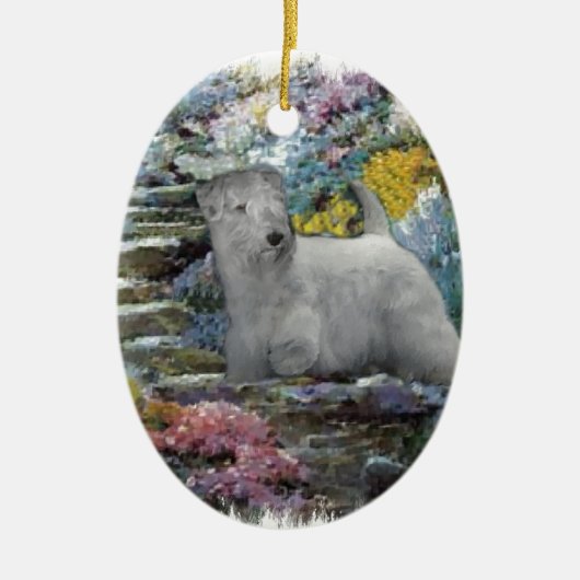 Sealyham Terrier Art Keramisch Ornament (Voorkant)