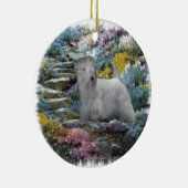 Sealyham Terrier Art Keramisch Ornament (Rechts)