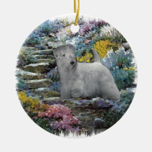 Sealyham Terrier Art Keramisch Ornament (Voorkant)
