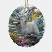 Sealyham Terrier Art Keramisch Ornament (Links)
