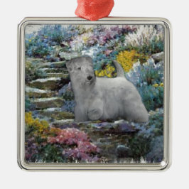 Sealyham Terrier Art Metalen Ornament