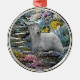 Sealyham Terrier Art Metalen Ornament