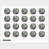 Sealyham Terrier Art Ronde Sticker (Vel)