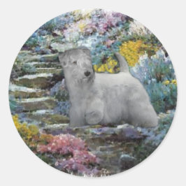 Sealyham Terrier Art Ronde Sticker