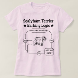 Sealyham Terrier Barking Logica Grappige Hond Sarc T-shirt