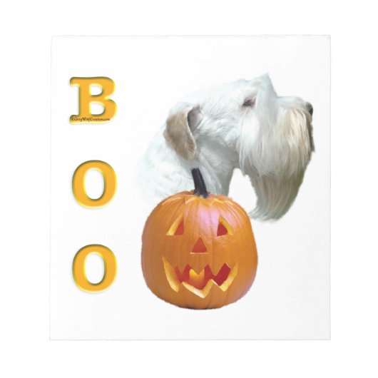 Sealyham Terrier Boo Notitieblok (Voorkant)